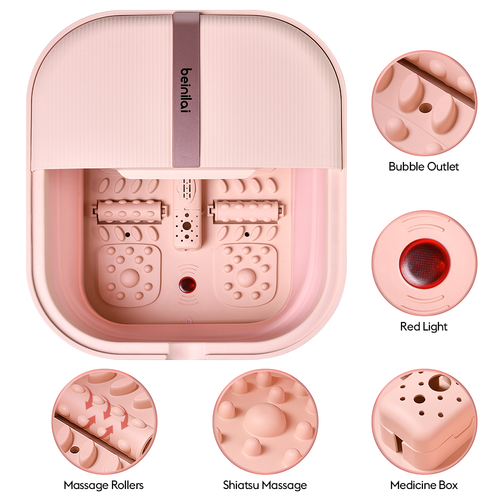 Foot Bath Spa(Pink)-Electric Foot Spa-Beinilai